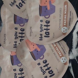 Lot of 5 Like‎ You A Latte sheet mask
